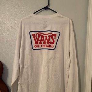 White Vans Long Sleeve T-Shirt